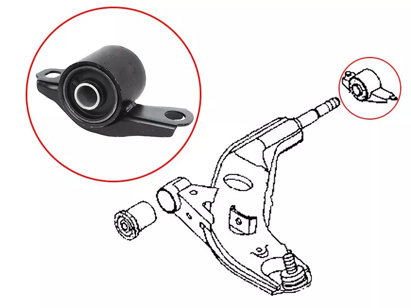 Сайлентблок Mazda 626 92-02 / Capella 92-97 / Xedos 9 93-00 (Слева) - Артикул STGA2A3446Y - Производитель Sat - Фото, Отзывы, Цены 