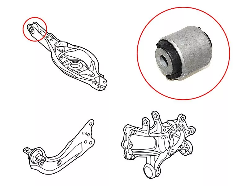 Сайлентблок рычага Mazda 3 13-19 / 6 12 - Артикул STGHP928350B - Производитель Sat - Фото, Отзывы, Цены 