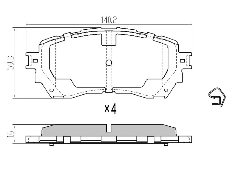 Колодки тормозные (Спереди) Mazda 6 12- / Atenza 12 - Артикул STGHY93328Z - Производитель Sat - Фото, Отзывы, Цены 