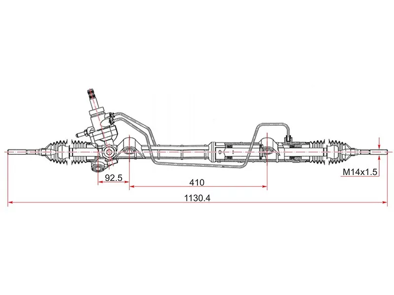 Рейка рулевая MAZDA 6 02-06 - Артикул STGJ6E32110B - Производитель Sat - Фото, Отзывы, Цены 