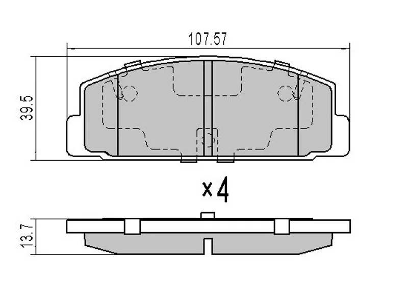 Колодки тормозные (Сзади) Mazda 6 02-12 / FAW Besturn B50 12-17 - Артикул STGJYB2643ZA - Производитель Sat - Фото, Отзывы, Цены 