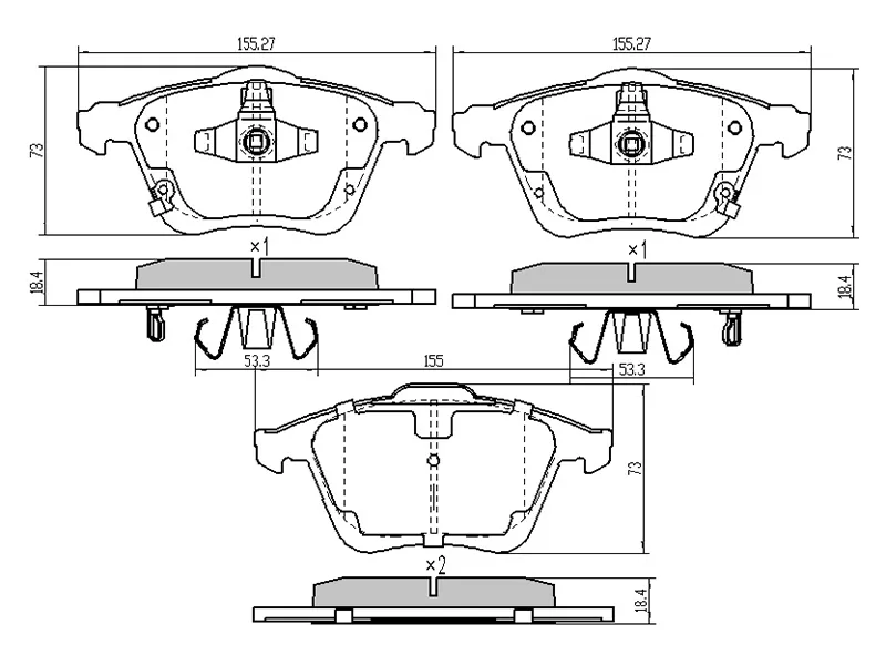 Колодки тормозные (Спереди) Mazda 6 02-12 / 6 MPS 05-07 - Артикул STGPYA3323ZG - Производитель Sat - Фото, Отзывы, Цены 