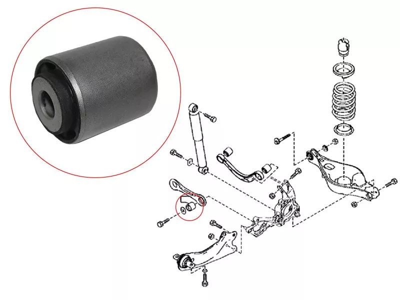 Сайлентблок Mazda 6 02-12 / 6 MPS 05-07 - Артикул STGS1D28500AB - Производитель Sat - Фото, Отзывы, Цены 
