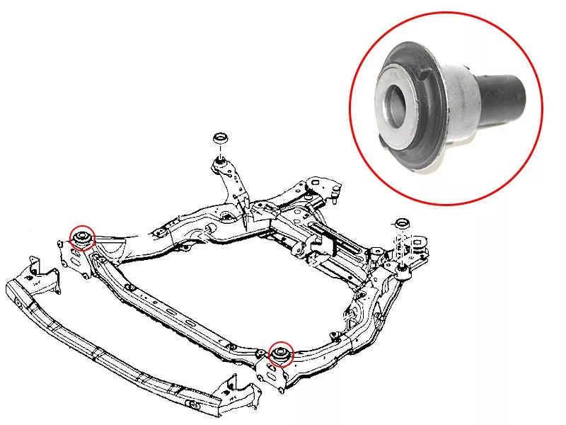 Сайлентблок подрамника Mazda 6 07-12 / Atenza 07-12 - Артикул STGS1D3480XHBF - Производитель Sat - Фото, Отзывы, Цены 