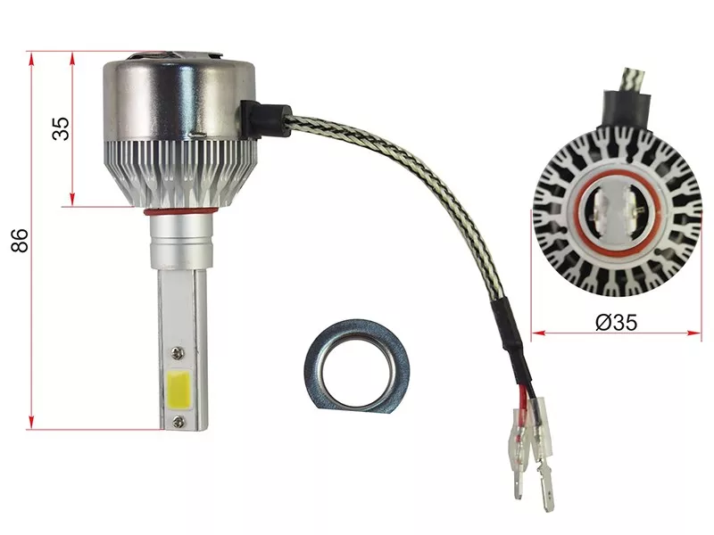 Лампа (H1/ LED/ Комплект/ 36W 3600LM) - Артикул STH1LED - Производитель Sat - Фото, Отзывы, Цены 