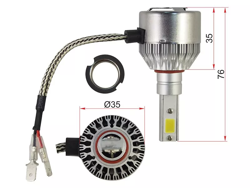 Лампа (H3/ LED/ Комплект/ 36W 3800LM) - Артикул STH3LED - Производитель Sat - Фото, Отзывы, Цены 