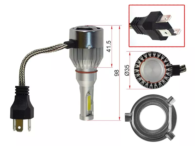 Лампа (H4/ LED/ Комплект/ 36W 3600LM) - Артикул STH4LED - Производитель Sat - Фото, Отзывы, Цены 