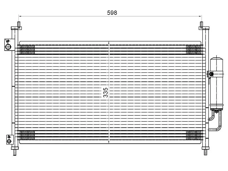 Радиатор кондиционера Honda Civic 05-12 - Артикул STHD103940 - Производитель Sat - Фото, Отзывы, Цены 