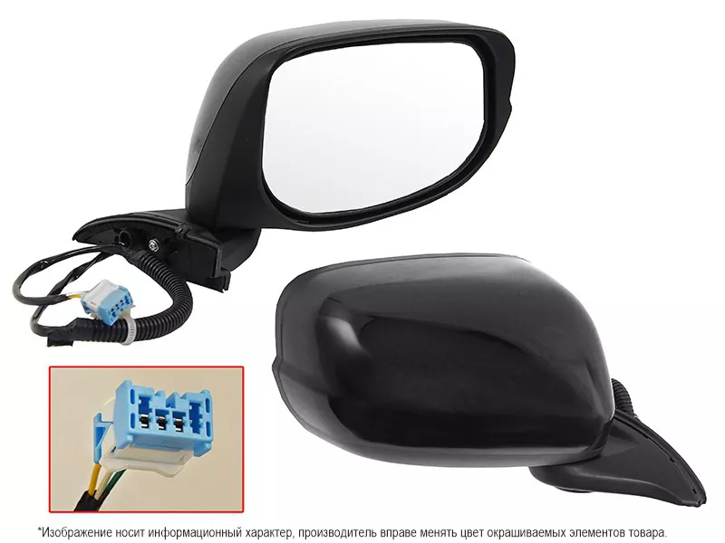 Зеркало Honda Fit 07-13 (Справа/ Регулировка/ 3 контакта/ 5D HBK) - Артикул STHD76940A1 - Производитель Sat - Фото, Отзывы, Цены 