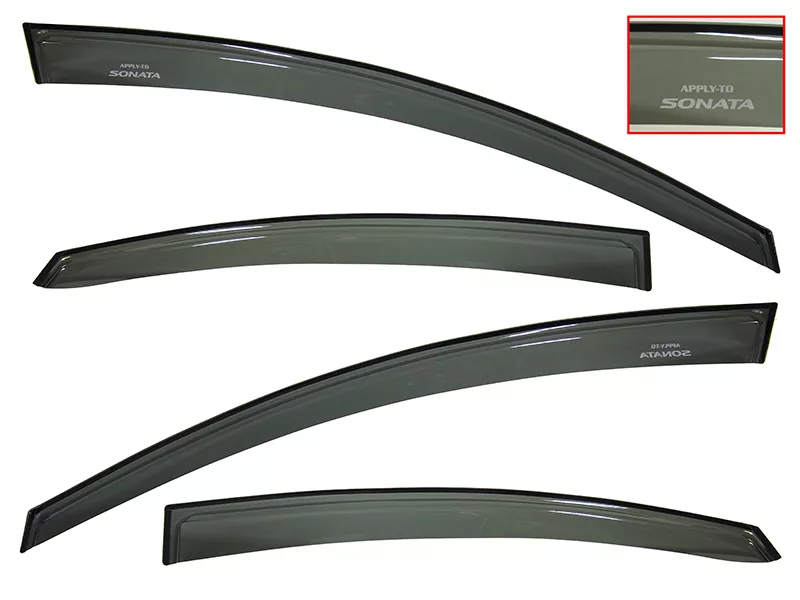 Ветровики Hyundai Sonata 09-14 - Артикул STHN256210 - Производитель Sat - Фото, Отзывы, Цены 