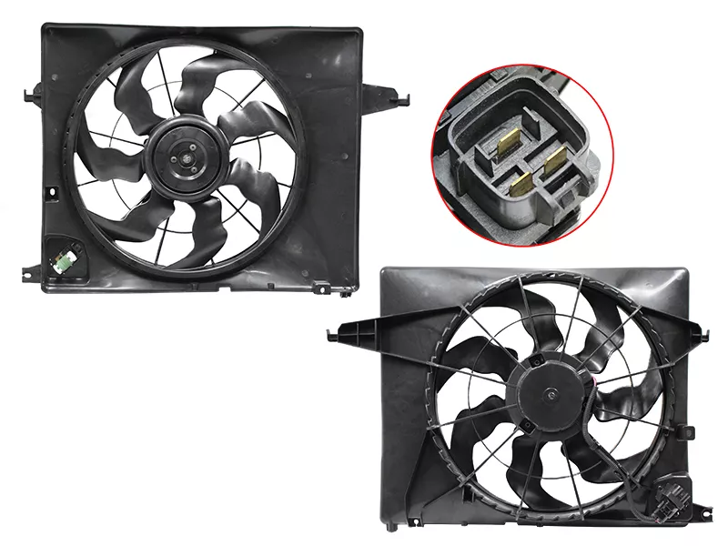 Диффузор радиатора -STHN67201A0 Sat для HYUNDAI SANTA FE