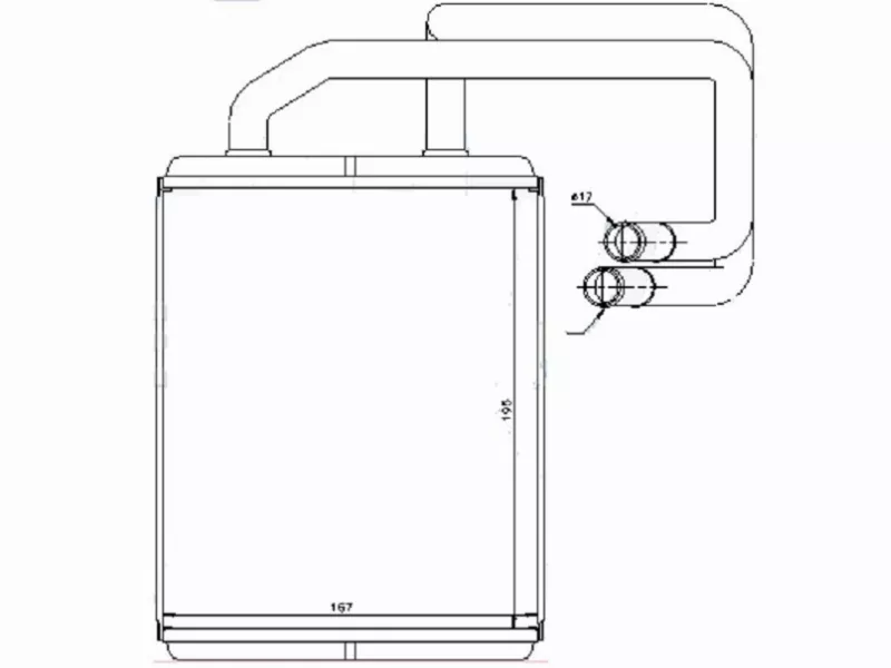 Радиатор отопителя салона Kia Cerato 04-09 - Артикул STKA433950 - Производитель Sat - Фото, Отзывы, Цены 