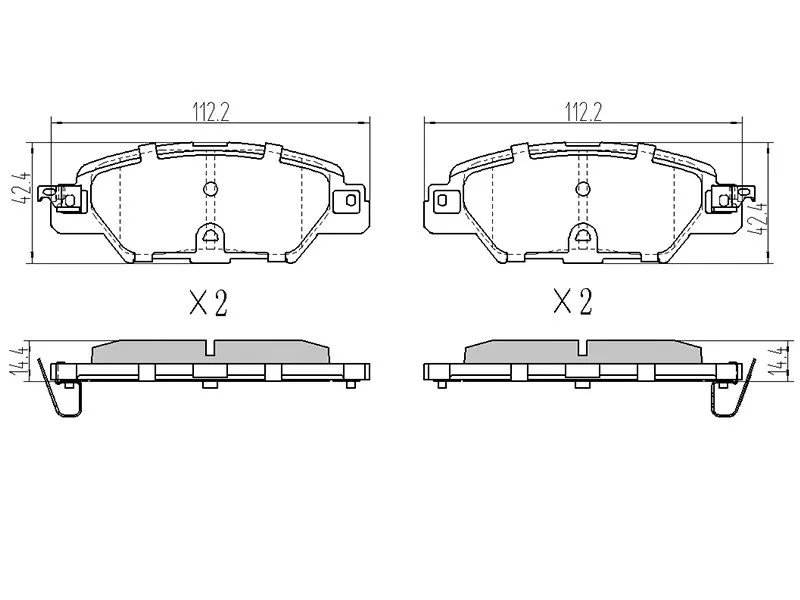 Колодки тормозные (Сзади) Mazda CX-5 11-21 - Артикул STKAY02648Z - Производитель Sat - Фото, Отзывы, Цены 
