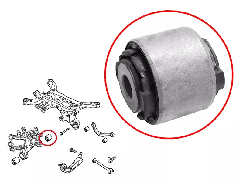 Сайлентблок цапфы Mazda 6 12- / CX-5 11-21 - Артикул STKD3528430A - Производитель Sat - Фото, Отзывы, Цены 
