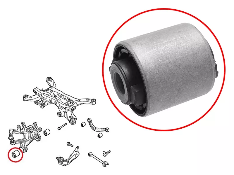 Сайлентблок цапфы Mazda 6 12- / CX-5 11-21 - Артикул STKD3528602 - Производитель Sat - Фото, Отзывы, Цены 