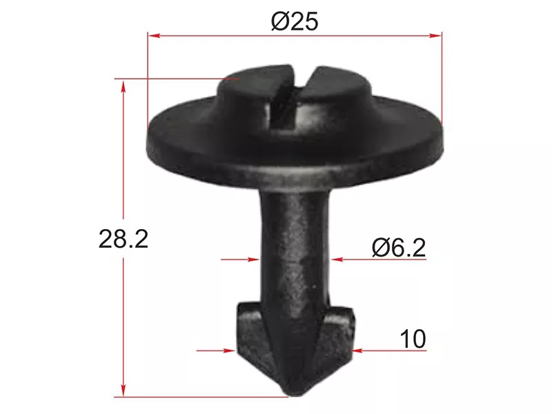 Клипса крепежная VAG (Продажа по 10шт) - Артикул STKE013 - Производитель Sat - Фото, Отзывы, Цены 