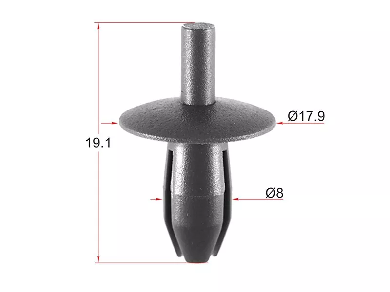 Клипса защиты бампера VAG/MERCEDES (Продажа по 10шт) - Артикул STKE017 - Производитель Sat - Фото, Отзывы, Цены 