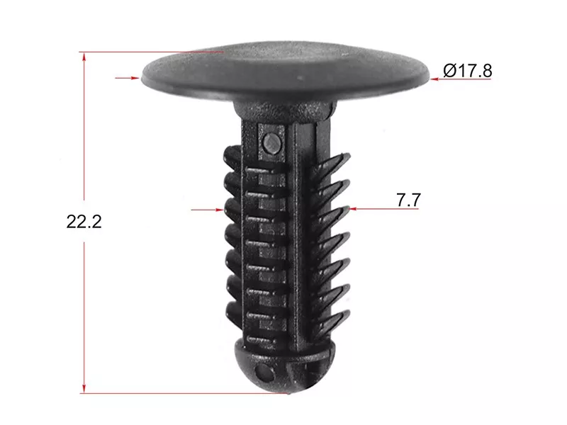 Клипса защиты бампера GM (Продажа по 10шт) - Артикул STKE121 - Производитель Sat - Фото, Отзывы, Цены 