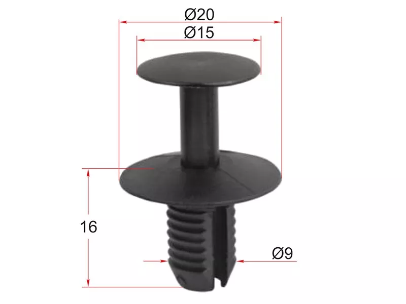 Клипса крепежная MERCEDES/BMW (Продажа по 10шт) - Артикул STKE149 - Производитель Sat - Фото, Отзывы, Цены 