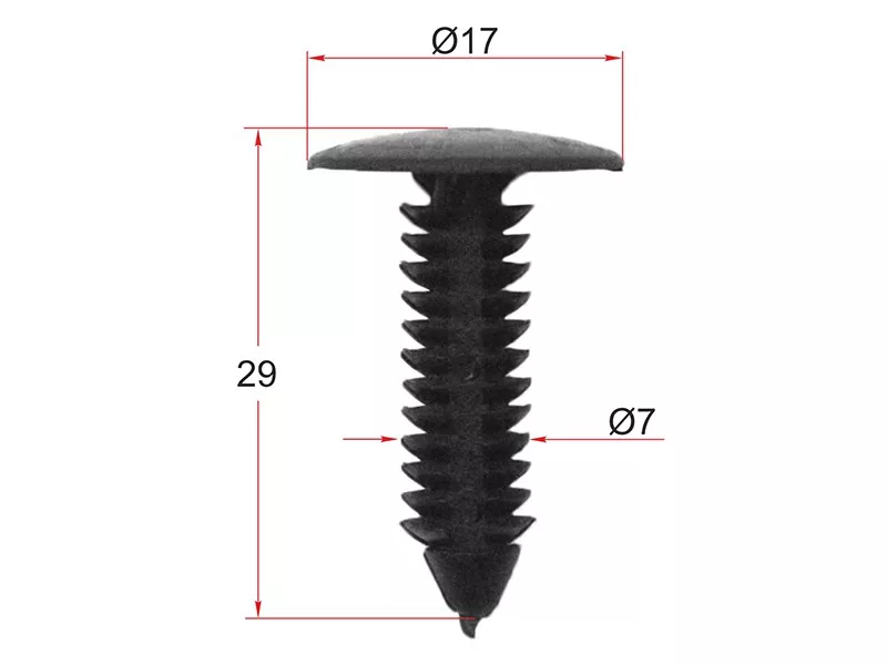 Клипса крепежная GM (Продажа по 10шт) - Артикул STKE174 - Производитель Sat - Фото, Отзывы, Цены 