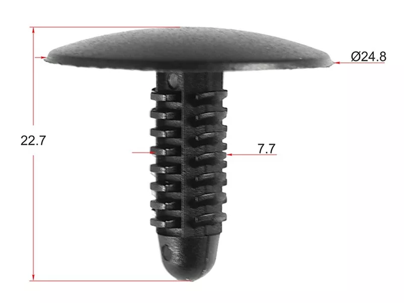 Клипса пистон GM (Продажа по 10шт) - Артикул STKE197 - Производитель Sat - Фото, Отзывы, Цены 
