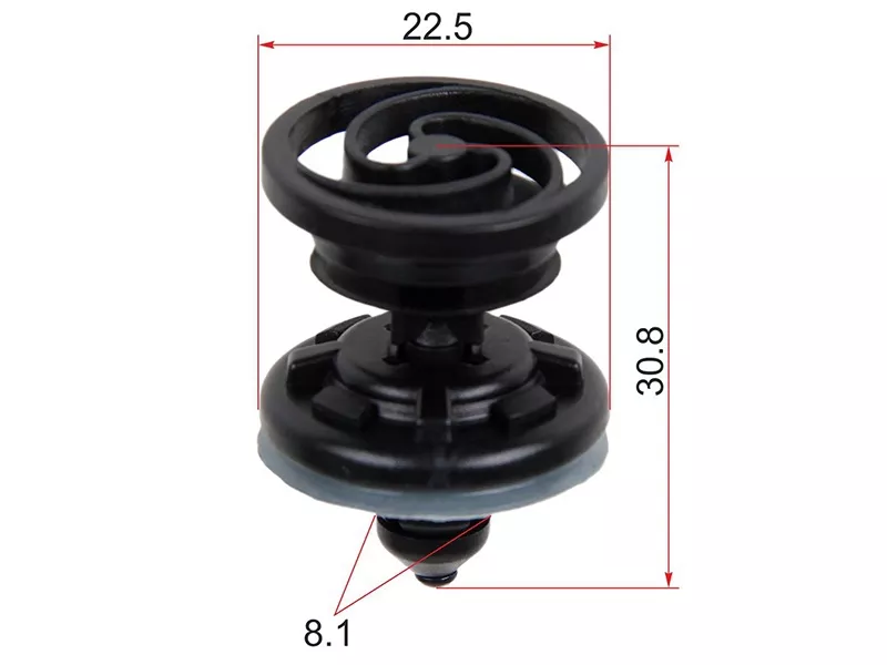 Клипса крепежная SAT ST-KE-242 VAG (Продажа по 10шт) - Артикул STKE242 - Производитель Sat - Фото, Отзывы, Цены 