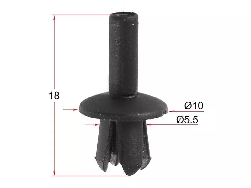 Клипса заклепка MERCEDES (Продажа по 10шт) - Артикул STKE298 - Производитель Sat - Фото, Отзывы, Цены 