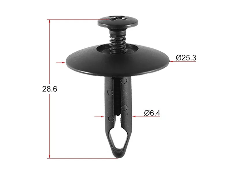 Клипса защиты бампера GM (Продажа по 10шт) - Артикул STKE358 - Производитель Sat - Фото, Отзывы, Цены 