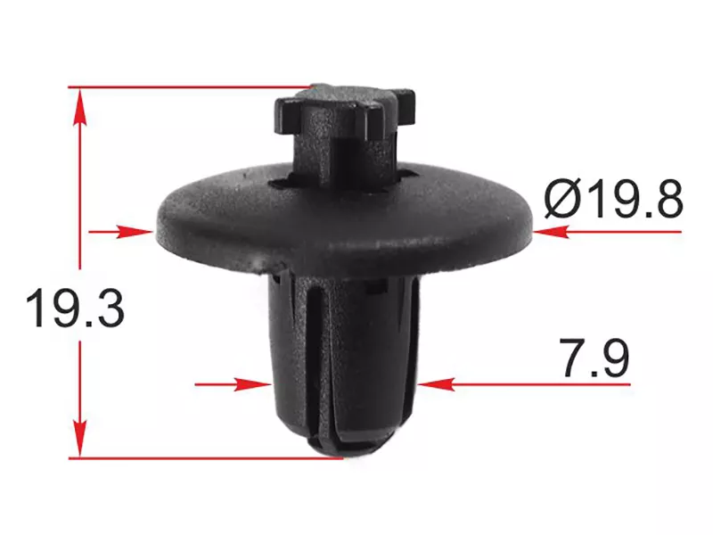 Клипса крепежная PEUGEOT/CITROEN (Продажа по 10шт) - Артикул STKE368 - Производитель Sat - Фото, Отзывы, Цены 