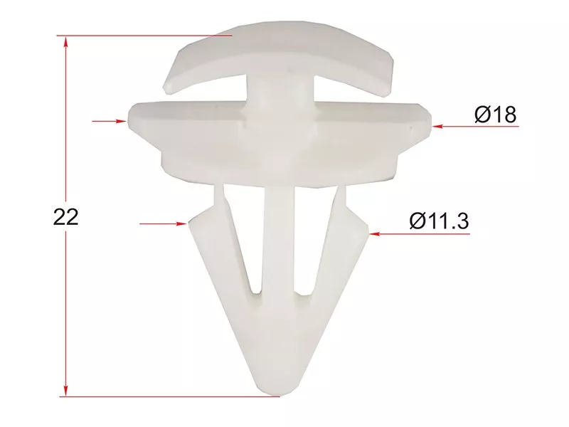 Клипса молдинга VAG (Продажа по 10шт) - Артикул STKE391 - Производитель Sat - Фото, Отзывы, Цены 