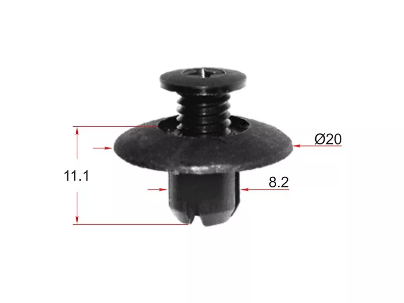 Клипса крепежная SAT ST-KJ-007 (Продажа по 10шт) - Артикул STKJ007 - Производитель Sat - Фото, Отзывы, Цены 