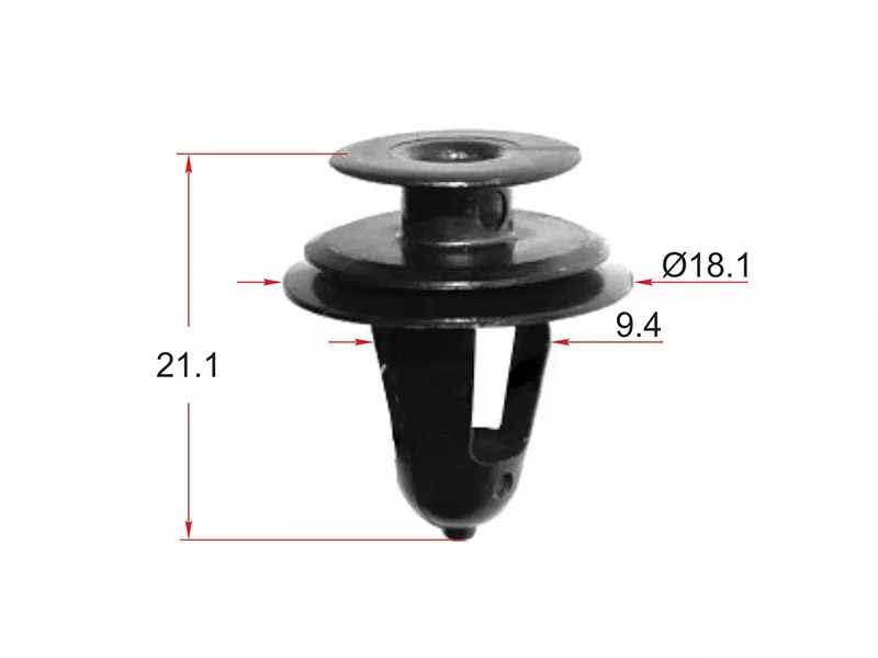 Клипса крепежная SAT ST-KJ-018 (Продажа по 10шт) - Артикул STKJ018 - Производитель Sat - Фото, Отзывы, Цены 