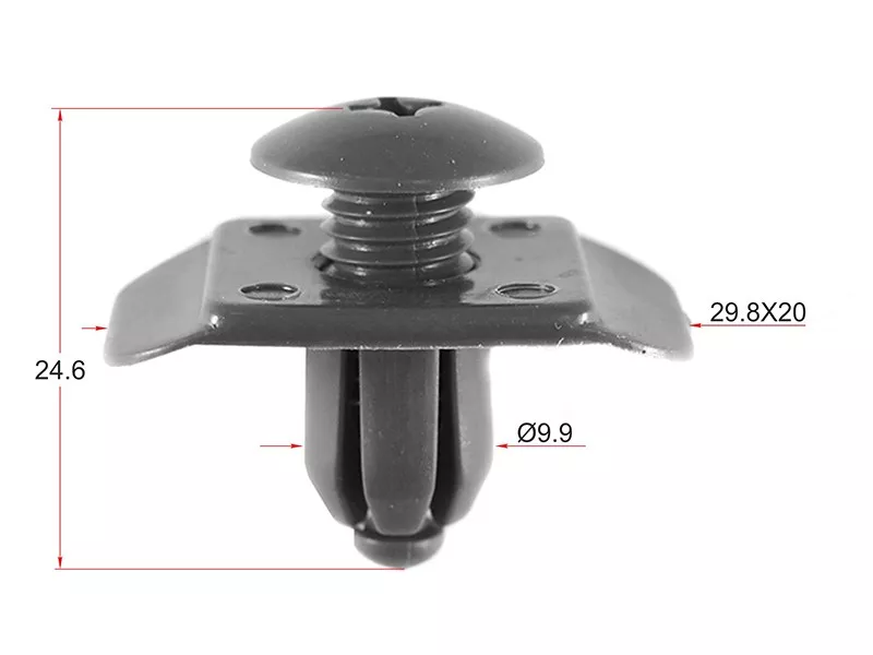 Клипса бампера FORD/KIA/MAZDA/SUBARU (Продажа по 10шт) - Артикул STKJ1037 - Производитель Sat - Фото, Отзывы, Цены 