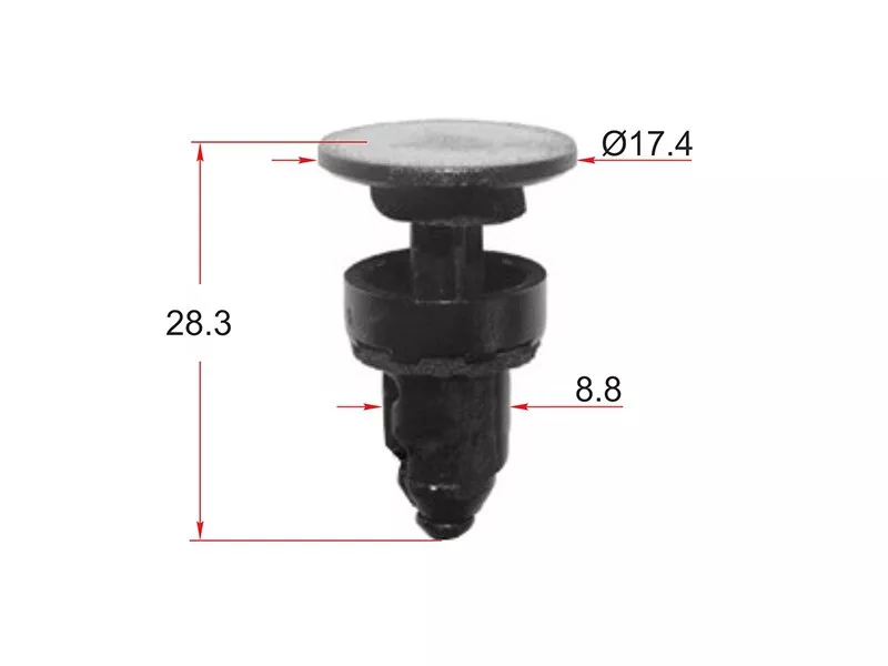 Клипса крепежная SAT ST-KJ-1069 (Продажа по 10шт) - Артикул STKJ1069 - Производитель Sat - Фото, Отзывы, Цены 