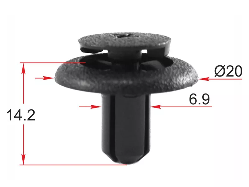 Клипса крепежная SUBARU (Продажа по 10шт) - Артикул STKJ1678 - Производитель Sat - Фото, Отзывы, Цены 