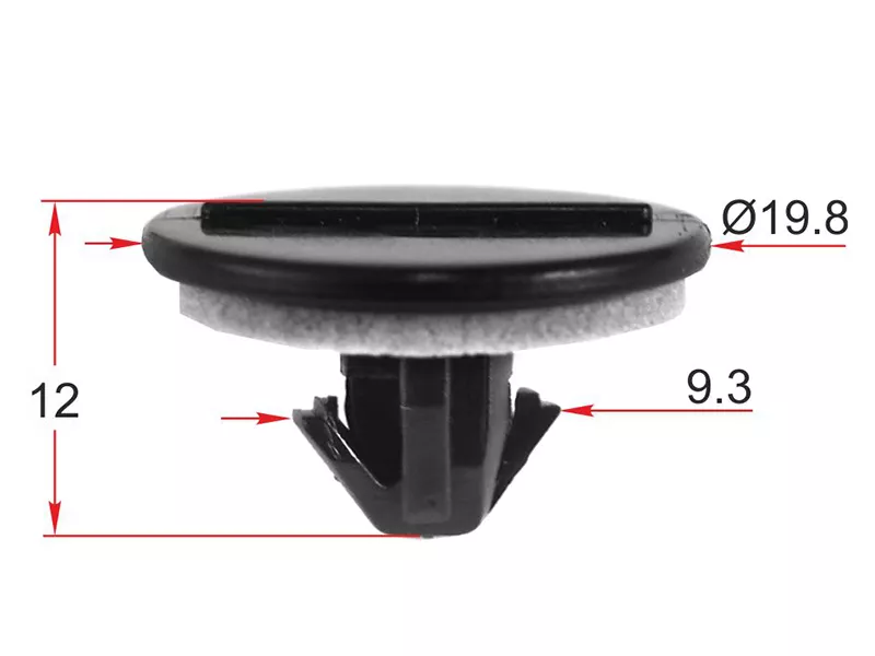 Клипса крепежная TOYOTA/LEXUS (Продажа по 10шт) - Артикул STKJ2449 - Производитель Sat - Фото, Отзывы, Цены 