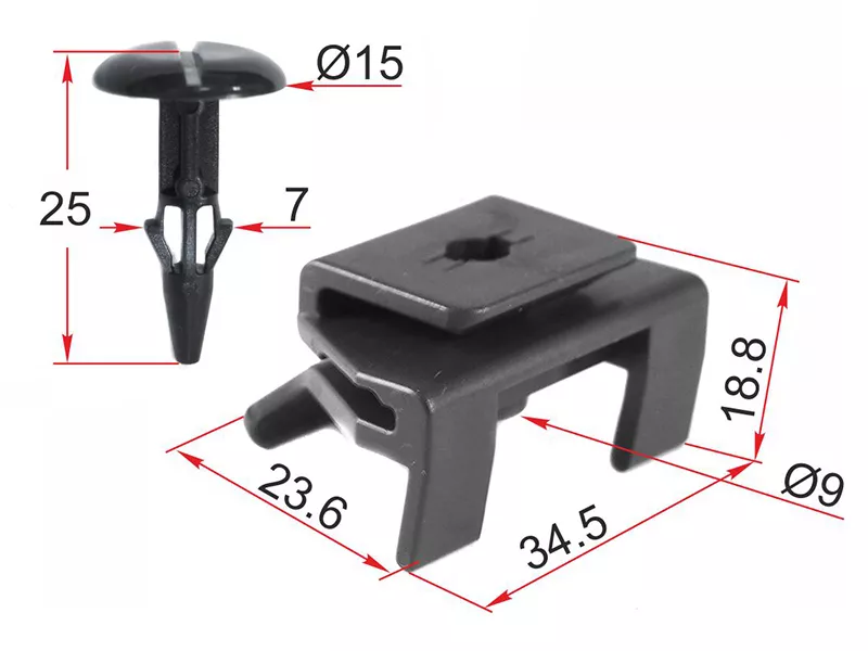 Клипса крепежная TOYOTA/LEXUS (Продажа по 10шт) со шплинтом - Артикул STKJ2456 - Производитель Sat - Фото, Отзывы, Цены 
