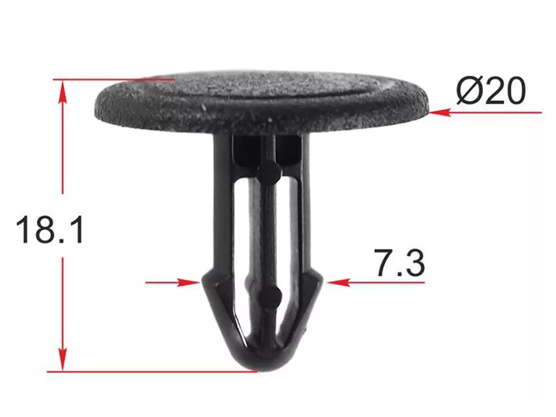 Клипса обшивки кузова HONDA (Продажа по 10шт) - Артикул STKJ2476 - Производитель Sat - Фото, Отзывы, Цены 