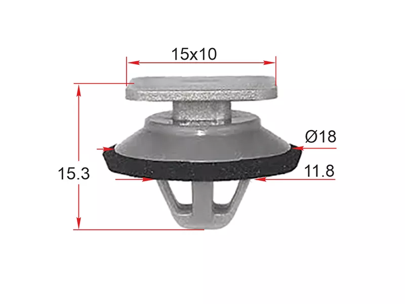 Клипса накладки кузова MAZDA (Продажа по 10шт) - Артикул STKJ2521 - Производитель Sat - Фото, Отзывы, Цены 