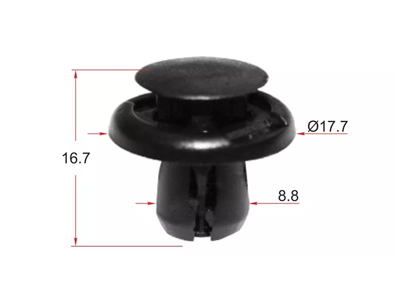 Клипса крепежная SAT ST-KJ-338 (Продажа по 10шт) - Артикул STKJ338 - Производитель Sat - Фото, Отзывы, Цены 