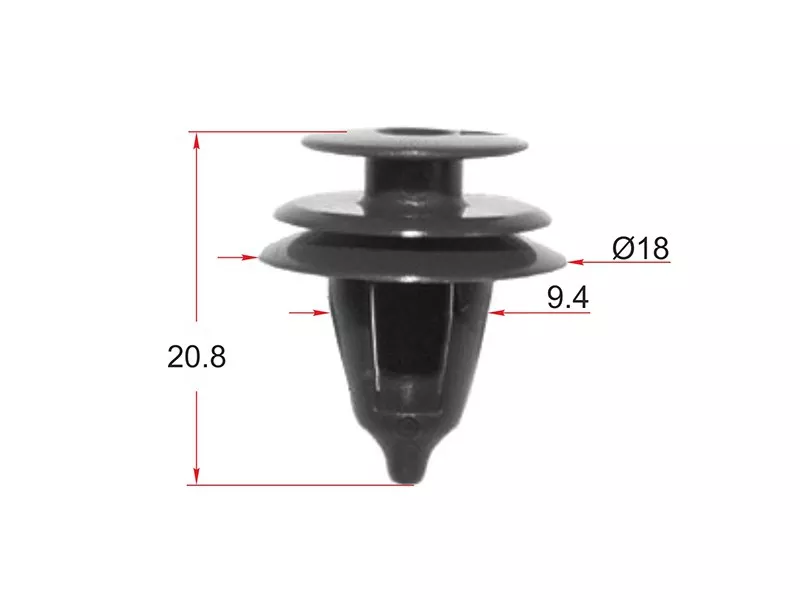 Клипса крепежная SAT ST-KJ-501 (Продажа по 10шт) - Артикул STKJ501 - Производитель Sat - Фото, Отзывы, Цены 
