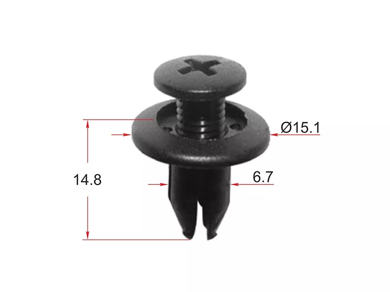 Клипса крепежная SAT ST-KJ-525 (Продажа по 10шт) - Артикул STKJ525 - Производитель Sat - Фото, Отзывы, Цены 
