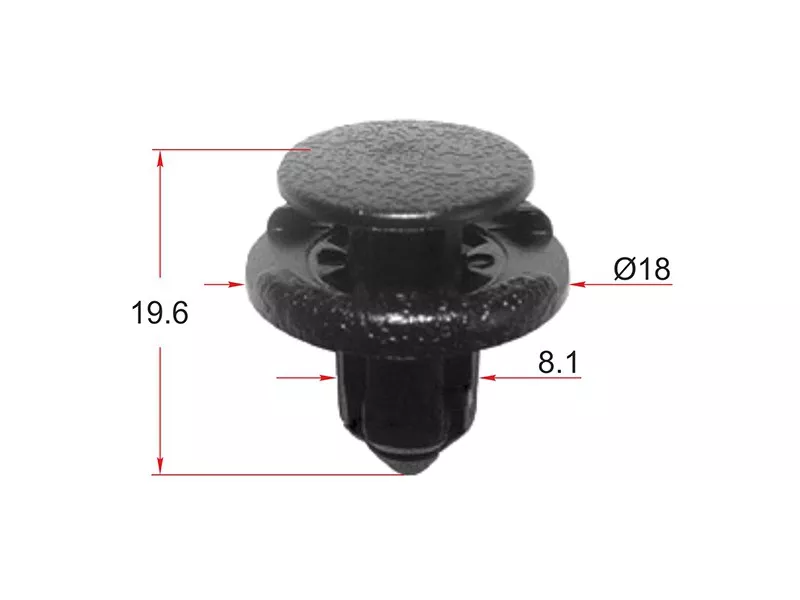 Клипса крепежная SAT ST-KJ-690 (Продажа по 10шт) - Артикул STKJ690 - Производитель Sat - Фото, Отзывы, Цены 