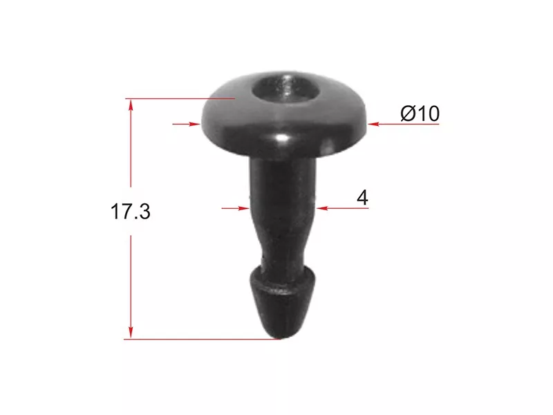 Клипса крепежная SAT ST-KJ-695 (Продажа по 10шт) - Артикул STKJ695 - Производитель Sat - Фото, Отзывы, Цены 