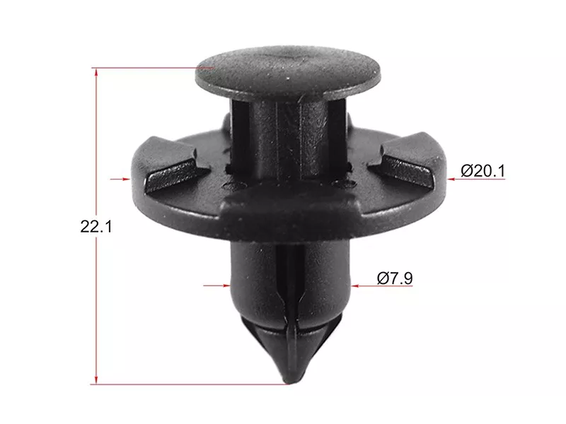 Клипса защиты бампера NISSAN/MITSUBISHI/HONDA (Продажа по 10шт) - Артикул STKJ826 - Производитель Sat - Фото, Отзывы, Цены 