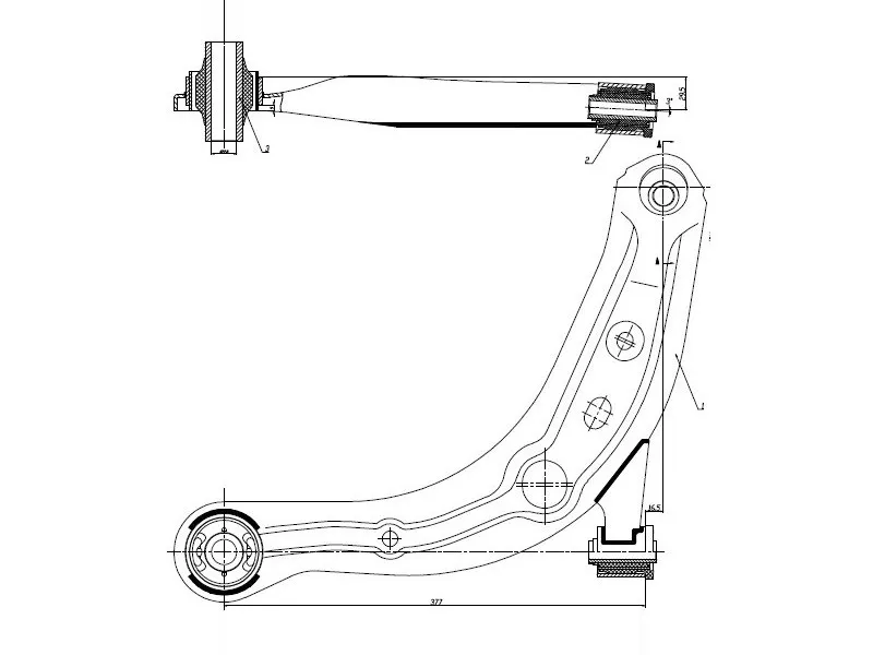 Рычаг передний MAZDA MPV 99- LH - Артикул STLC6234350C - Производитель Sat - Фото, Отзывы, Цены 