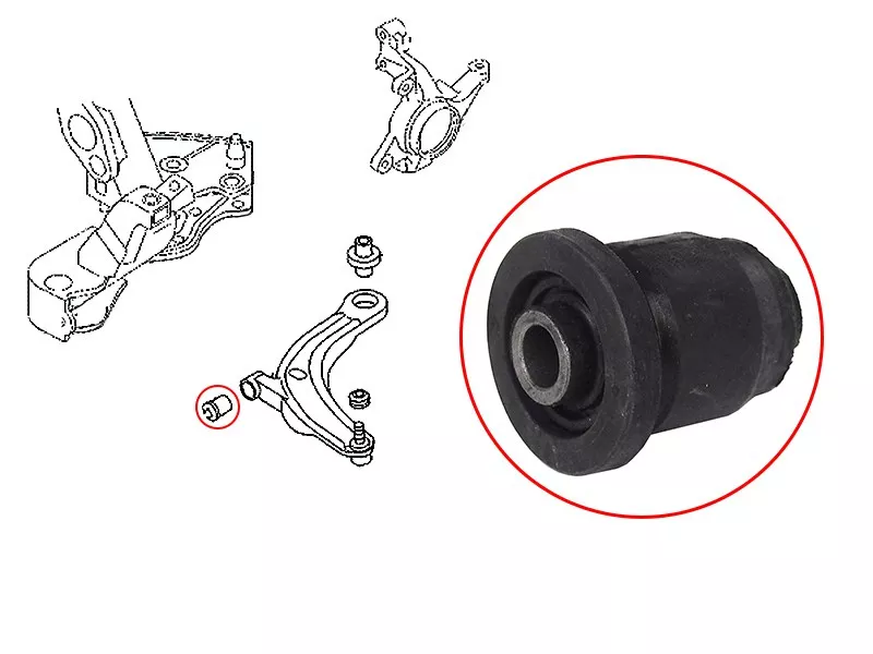 Сайлентблок рычага Mazda MPV 99-06 - Артикул STLC6234350CBF - Производитель Sat - Фото, Отзывы, Цены 