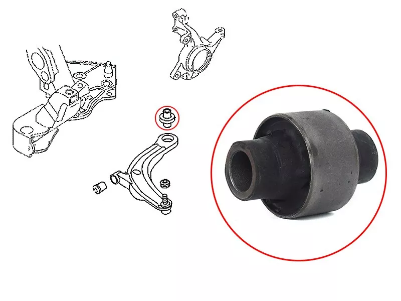 Сайлентблок рычага Mazda MPV 99-06 - Артикул STLC6234350CBR - Производитель Sat - Фото, Отзывы, Цены 