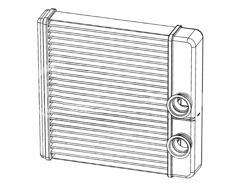 Радиатор отопителя салона LADA Granta 11- / Kalina 13-18 - Артикул STLD01395B0 - Производитель Sat - Фото, Отзывы, Цены 