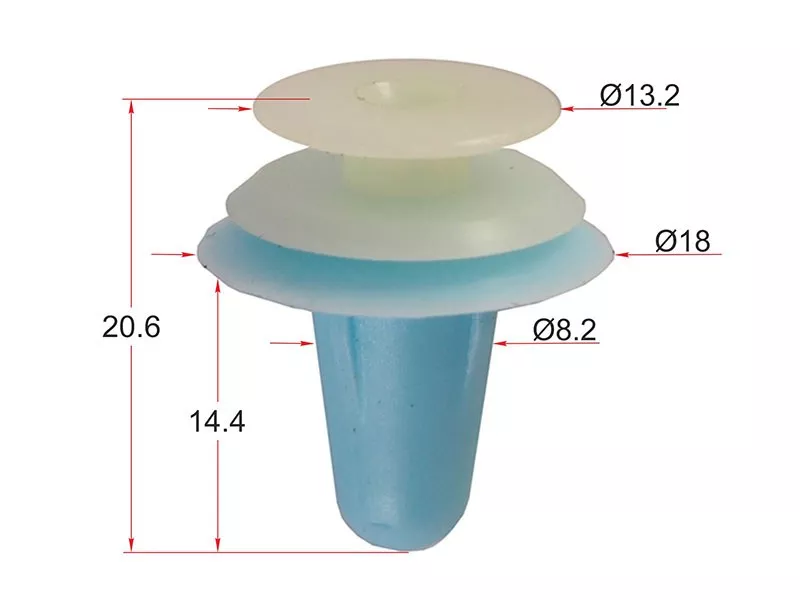 Клипса молдинга двери TOYOTA/LEXUS (Продажа по 10шт) - Артикул STM10365 - Производитель Sat - Фото, Отзывы, Цены 